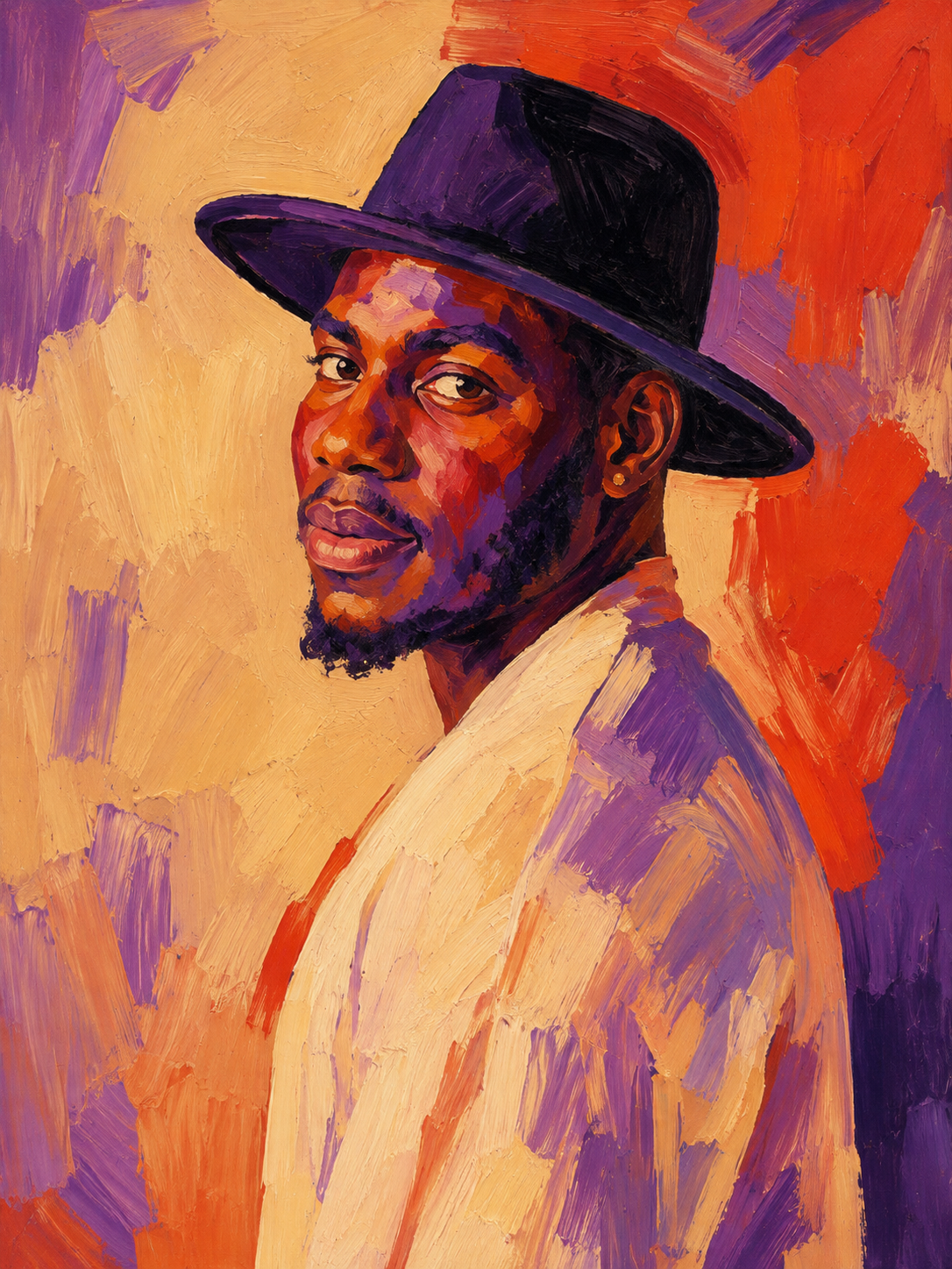 Black man in an urban setting